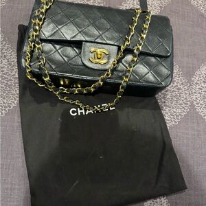 Chanel Black Quilted Leather Bag